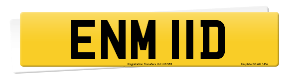 Registration number ENM 11D